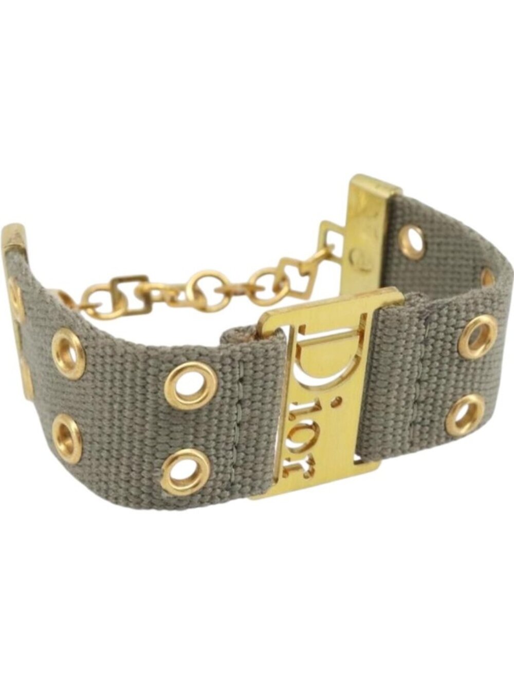 Christian Dior Bracelet Canvas Khaki